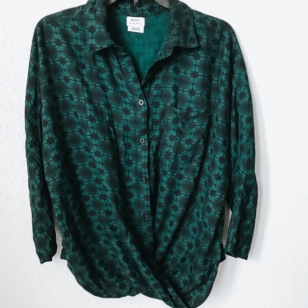 RVCA Button Down Top